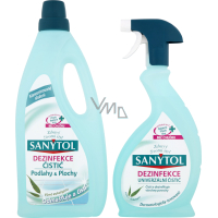 Sanytol Dezinfekce čistič podlahy & plochy, 1 l + univerzální čistič, 500 ml