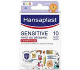 Hansaplast Sensitive Kids XL Zwierzątka Plastry z motywem dziecięcym 10 sztuk
