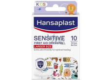 Hansaplast Sensitive Kids XL Zwierzątka Plastry z motywem dziecięcym 10 sztuk