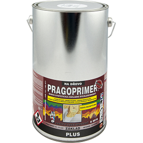 Pragoprimer Plus S 2070 podkładowa farba do drewna, 0100 biała, 4 l