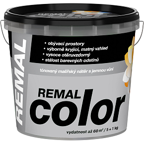 REMAL Color farba malarska na ścianę Platyna, 5+1 kg REMAL Color farba malarska na ścianę Platyna, 5+1 kg