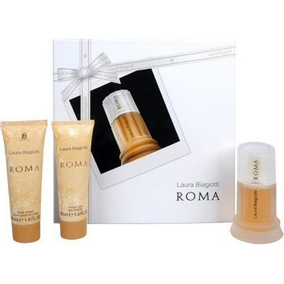 Laura Biagiotti Roma toaletní voda 50 ml + tělové mléko 50 ml + sprchový gel 50 ml, dárková sada