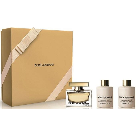Dolce & Gabbana The One Female parfémovaná voda pro ženy 75 ml + tělové mléko 100 ml + sprchový gel 100 ml, dárková sada