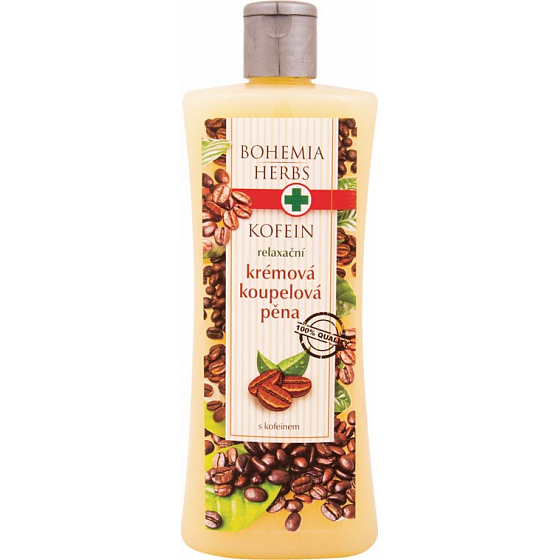Bohemia Gifts Kofein relaxační krémová koupelová pěna 500 ml