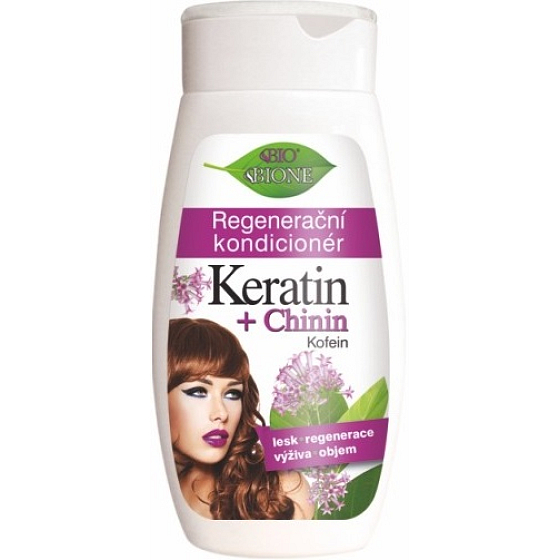 Bione Cosmetics Keratin & Chinin regenerujący odżywka do wszystkich typów włosów 260 ml