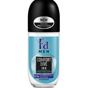 Fa Men Comfort Dive kuličkový deodorant roll-on pro muže 50 ml