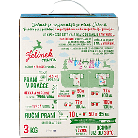 Jelínek mimi proszek do prania dla niemowląt, 60 prań, 3 kg
