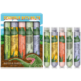 Baylis & Harding Dinosaurus luksusowe kryształki do kąpieli 5 x 65 g, kosmetyczny zestaw dla dzieci