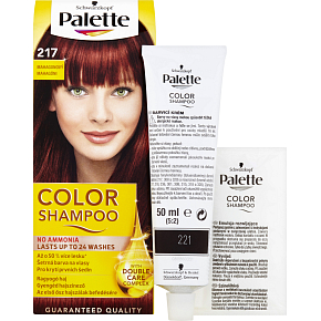 Schwarzkopf Palette Color Shampoo farba do włosów 217 Mahoniowa, 50 ml Schwarzkopf Palette Color Shampoo farba do włosów 217 Mahoniowa, 50 ml