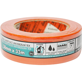 Mako tkaná zakrývací lepicí páska, lepí 7 dní, 38 mm × 33 m