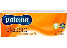 Paloma 3-warstwowe chusteczki papierowe Classic Super Soft, 10x 10 sztuk