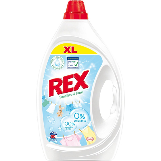 REX płyn do prania Sensitive & Pure 50 prań, 2,25L