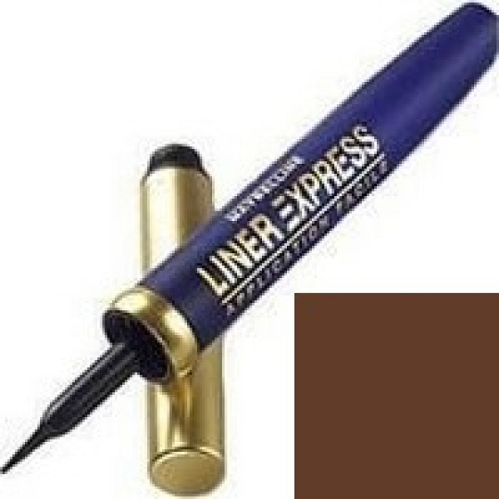 Maybelline Liner Express Eyeliner oční linky hnědá 3 ml