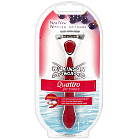 Wilkinson Quattro for Woman maszynka do golenia i 1 wymienne ostrze