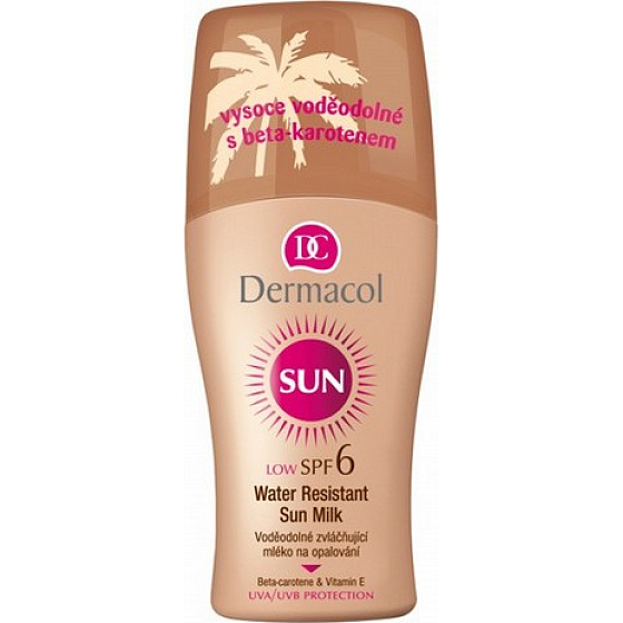 Dermacol Sun SPF6 Voděodolné mléko na opalování 200 ml sprej