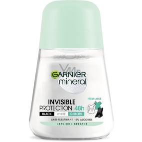 Garnier Mineral Invisible Fresh Aloe 48h kulkowy antyperspirant dezodorant roll-on dla kobiet 50 ml