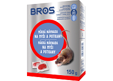 Bros miękka przynęta przeciwko myszom, szczurzym i norom, 150 g