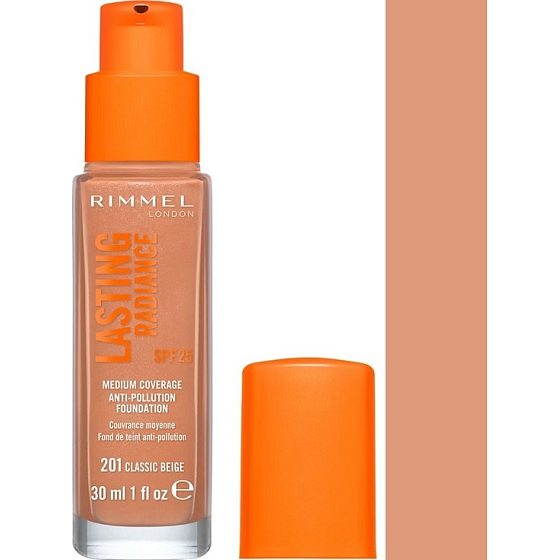Rimmel London Lasting Radiance make-up 201 Classic Beige 30 ml