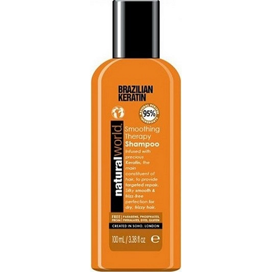 Natural World Brazilian Keratin Smoothing Therapy šampon na vlasy 100 ml