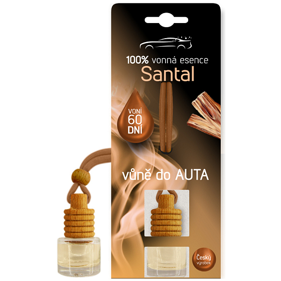Kozák Santalové dřevo vůně do auta v lahvičce 5 ml