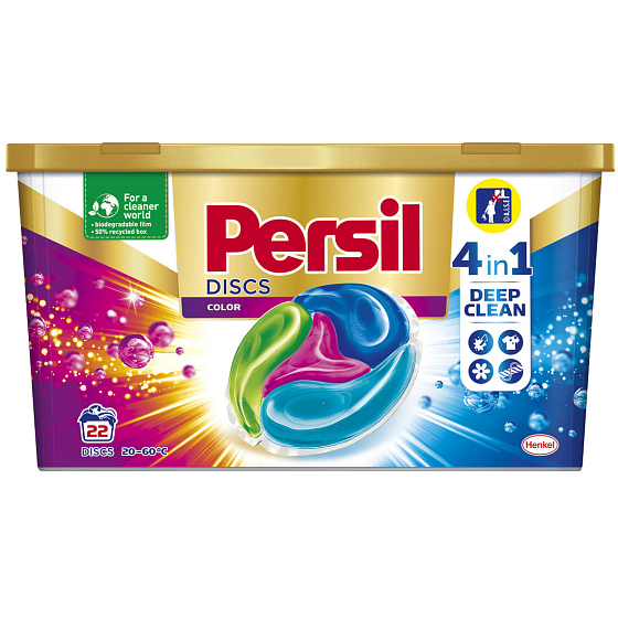 Persil Discs Color 4v1 kapsle na praní barevného prádla box 22 dávek 550 g