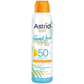 Astrid Sun Coconut Love OF50 neviditelný suchý sprej na opalování 150 ml