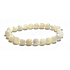 Bransoletka z pereł, elastyczna z naturalnej muszli, koralik 8 mm / 16 -17 cm, symbol kobiecości