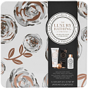 Grace Cole Růža & Geranium krem do ęa 50 ml + krem do ręk 50 ml + piana do kępieli 50 ml + kula do kępieli 25 g + puszka, zestaw kosmetyczny dla kobiet