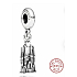 Zawieszka ze srebra próby 925 Barcelona La Sagrada Familia, charms do bransoletki podróżniczej
