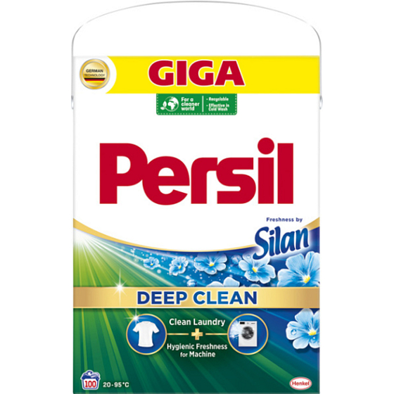 Persil Deep Clean Freshness by Silan prací prášek na na bílé a stálobarevné prádlo 100 dávek 6 kg