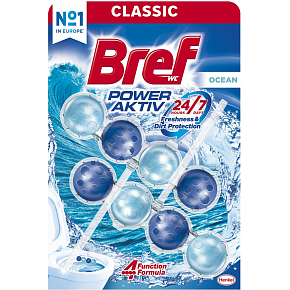 Bref WC blok Power Aktiv Ocean, 2× 50 g