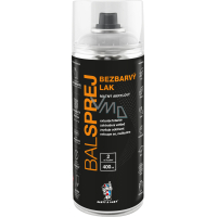 BALSPREJ uniwersalny lak akrylowy w sprayu, bezbarwny mat, 400 ml