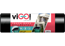 viGO worki na odpady, 28 µ, 90 × 110 cm, 160 l, 10 sztuk