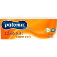 Paloma 3-warstwowe chusteczki papierowe Classic Super Soft, 10x 10 sztuk