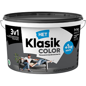 Het Klasik Color farba malarska, 0187 szary antracytowy, 7+1 kg