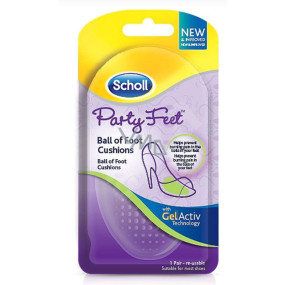 Scholl Party Feet GelActiv ultratenké gelové polovložky, polštářky pod bříška chodidel 1 pár