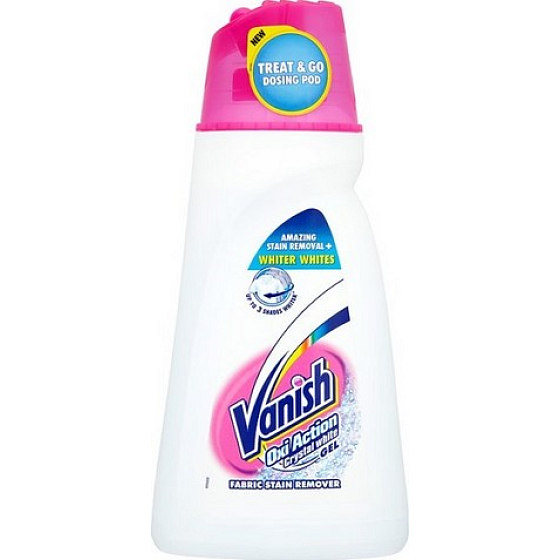 Vanish Oxi Action Crystal White Liquid tekutý odstraňovač skvrn 1,5 l