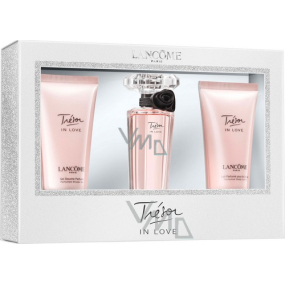 Lancome Trésor In Love parfémovaná voda pro ženy 30 ml + sprchový gel 50 ml + tělové mléko 50 ml, dárková sada Lancome Trésor In Love parfémovaná voda pro ženy 30 ml + sprchový gel 50 ml + tělové mléko 50 ml, dárková sada