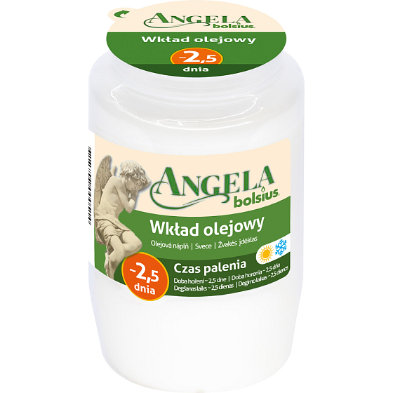 Bolsius Angela olejová kompozitní svíčka 133 g, doba hoření 60 hodin 1 kus