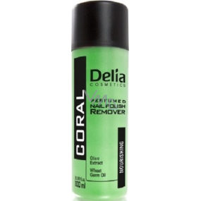 Delia Cosmetics Coral Acetone Free odlakovač na nehty zelený 100 ml