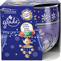 Glade by Brise Velvet Tea Party elektrický osvěžovač vzduchu 8 g + vonná svíčka ve skle doba hoření až 30 hodin 120 g, dárková sada