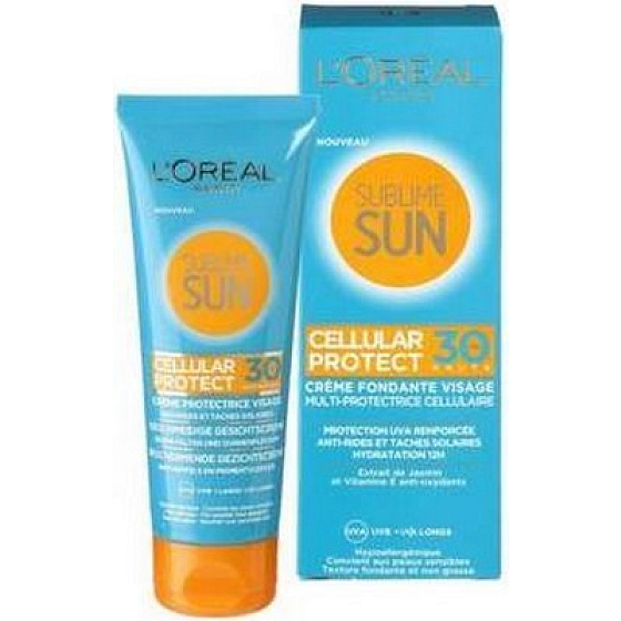 Loreal Paris Sublime Sun Cellular Protect SPF30 opalovací pleťový krém 75 ml