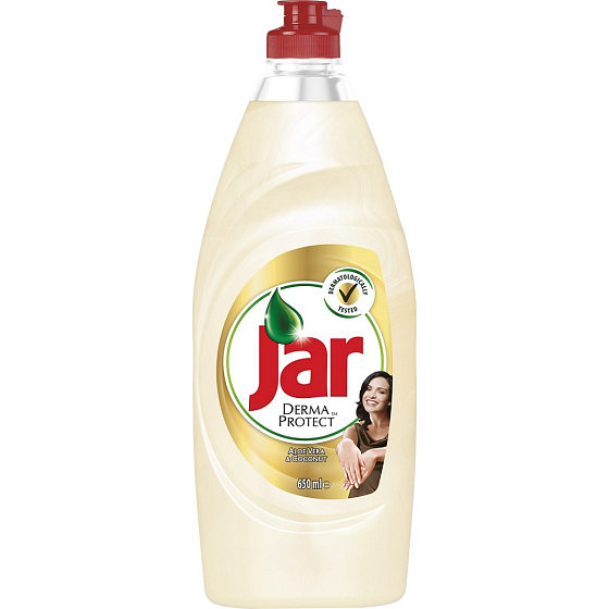 Jar DermaProtect Aloe Vera & Coconut Prostředek na ruční mytí nádobí 650 ml