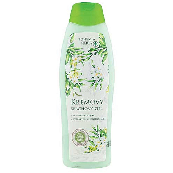 Bohemia Gifts Mléko a Zelený čaj krémový sprchový gel 500 ml