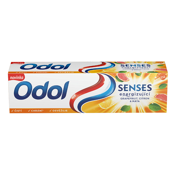 Odol Senses Energizující Grep, citron & máta zubní pasta 75 ml