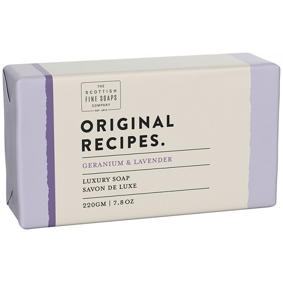 Scottish Fine Soaps Muškát a levandule třikrát jemně mleté toaletní mýdlo 220 g