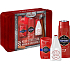 Old Spice Captain 2v1 sprchový gel a šampon 250 ml + voda po holení 100 ml + deodorant stick 50 ml + plechová krabička, kosmetická sada pro muže