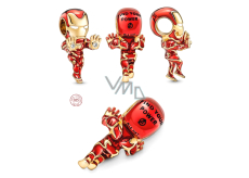 Charm Srebrny 925 Marvel The Avengers, Iron Man, koralik na bransoletkę