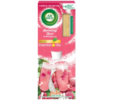 Air Wick Essential Oils Sparkling Rose & Raspberry - Růžový sekt a maliny vonné tyčinky osvěžovač vzduchu 30 ml