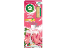 Air Wick Essential Oils Sparkling Rose & Raspberry - Růžový sekt a maliny vonné tyčinky 30 ml